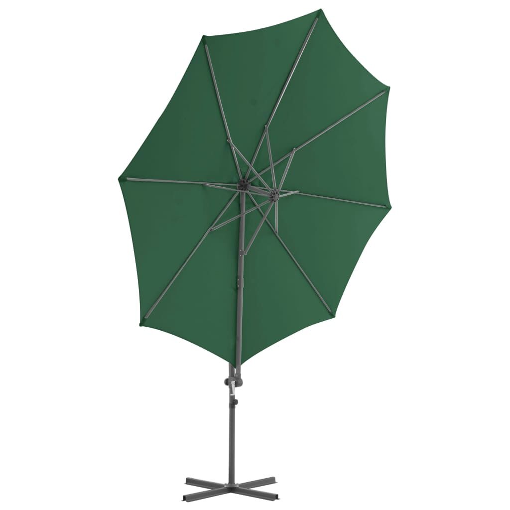 Vidaxl Sombrilla De Jardín Con Base Portátil Verde_3