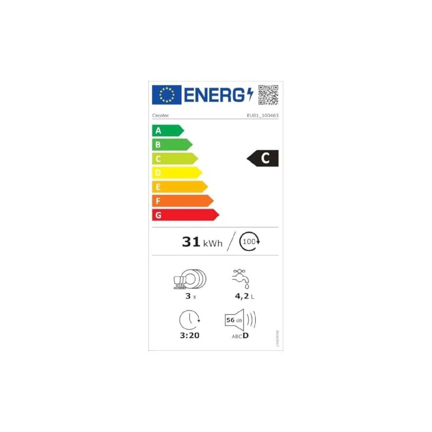 Cecotec Lavavajiillas Compacto Libre Instalación Sobremesa Bolero Aguazero 1100. 3 Cubiertos, Bajo Consumo, 6 Programas_3