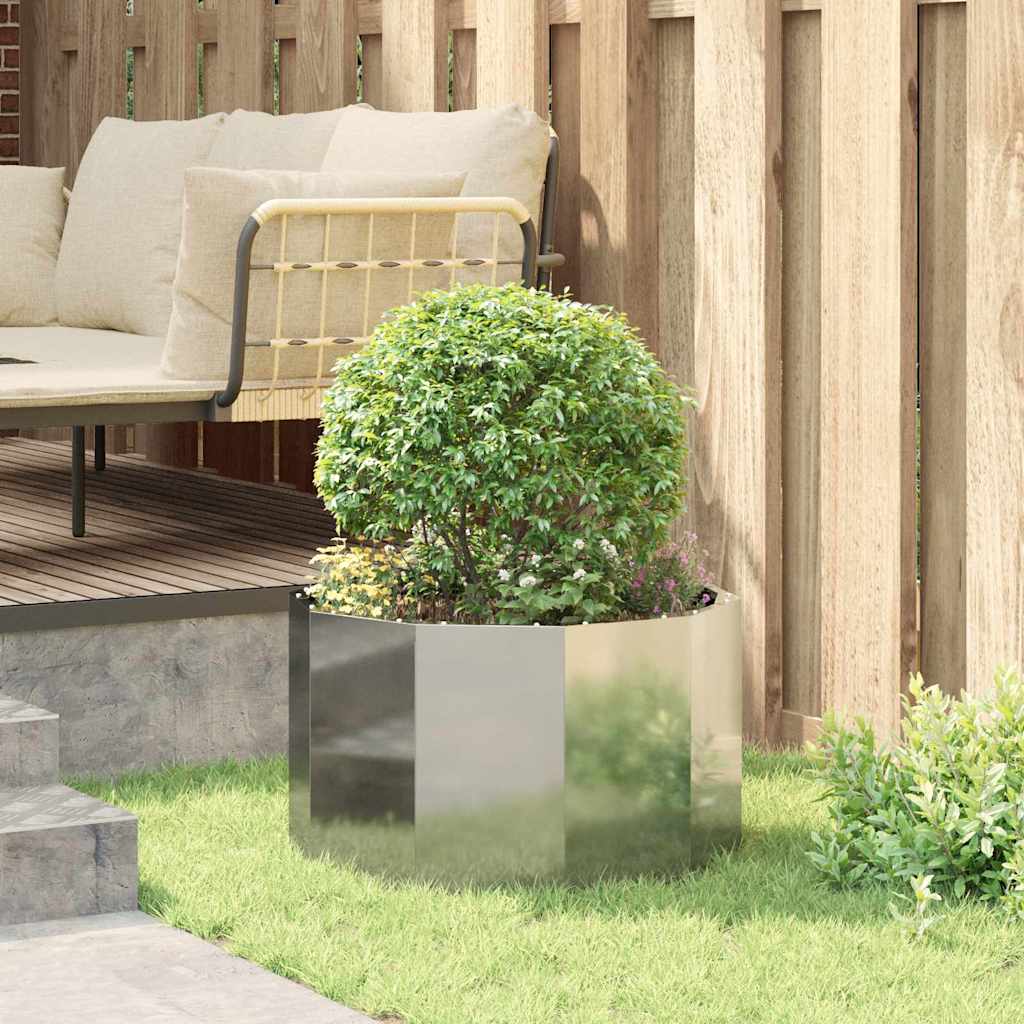 Jardinera Plateado 60 X 60 X 35 Cm Acero Galvanizado_3