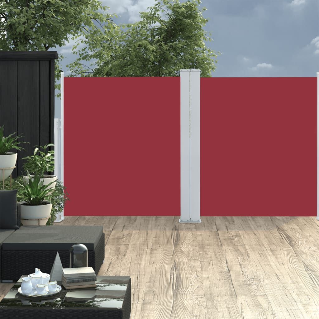 Vidaxl Toldo Lateral Retráctil Rojo 140x600 Cm_1