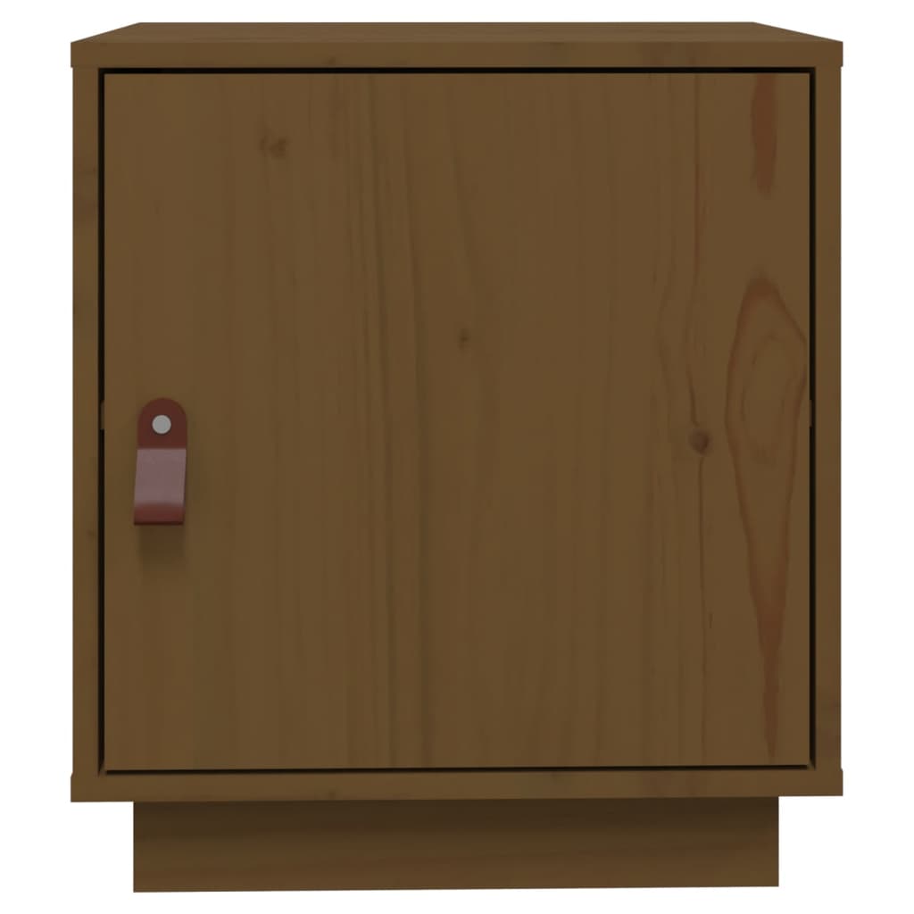 Mesitas De Noche 2 Uds Madera De Pino Marrón Miel 40x34x45 Cm_4