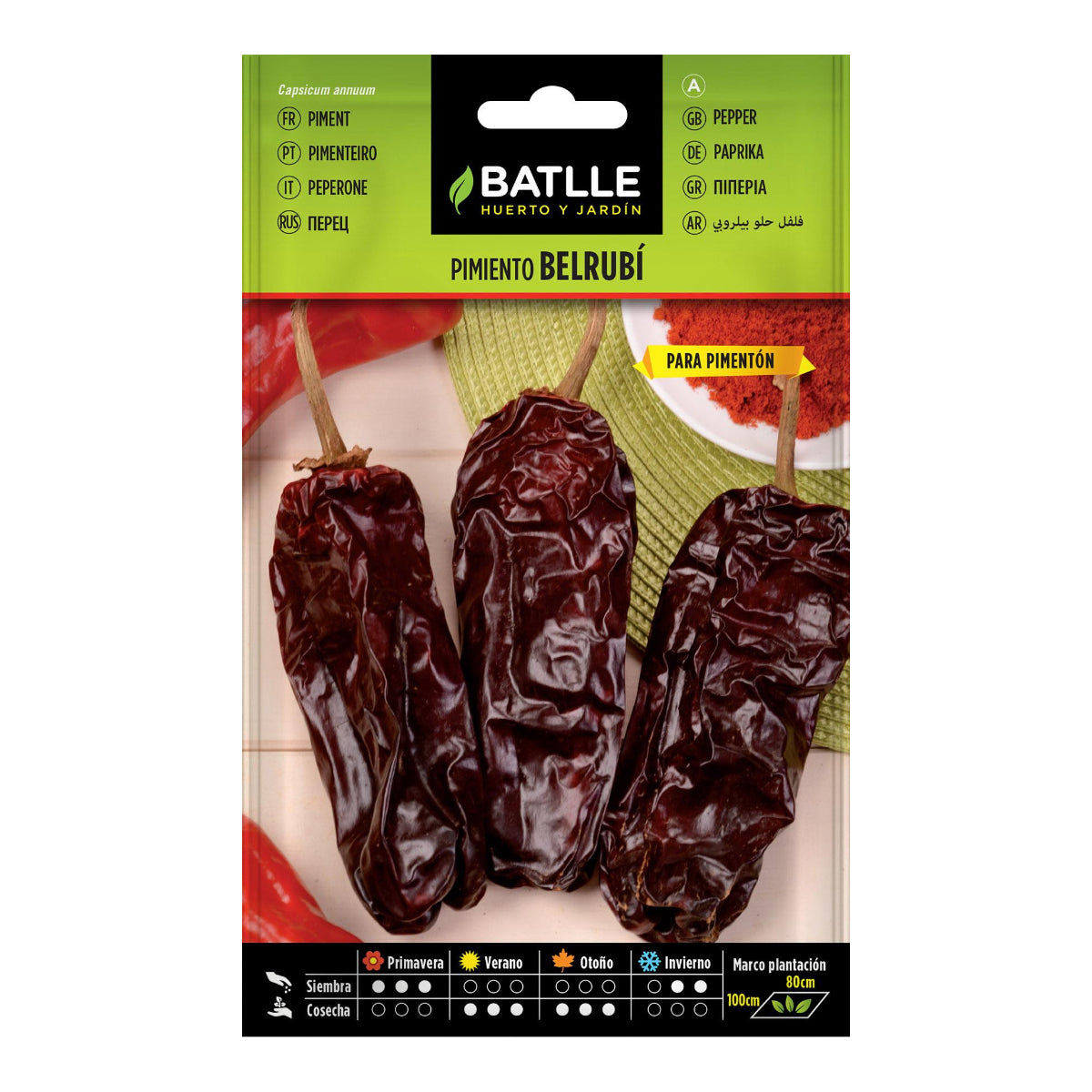 Semillas de  Pimiento Belrubí