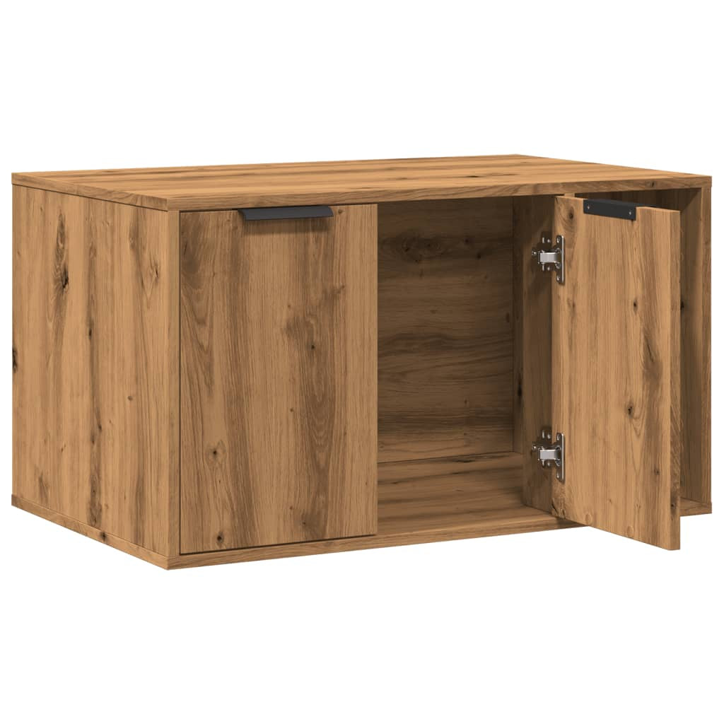 Vidaxl Mueble Arenero Para Gatos Madera Roble Artisian 80x50x45 Cm_3