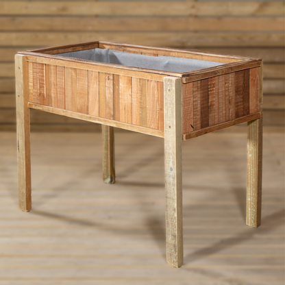 Mesa De Cultivo  Vintage 102x52x74 Cm Huerto Urbano  Con Maderas Recicladas Vidahuerto.