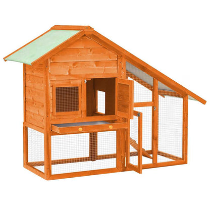 Conejera Madera Maciza De Abeto 140x63x120 Cm_0