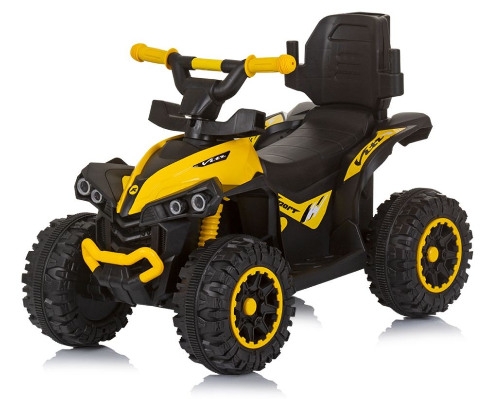 Correpasillos Atv Con Mango Parental Y Capota Yellow_3