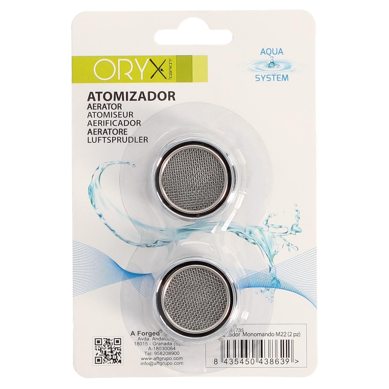 Atomizador Grifos / Monomando F22  (2 Piezas) Filtro Aireador Grifo, Economizador De Agua, Difusor Grifo, Aireador Economizador_3