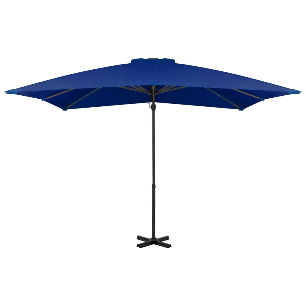 Vidaxl Sombrilla Jardín Voladiza Palo Aluminio Azul Azure 250x250 Cm_1