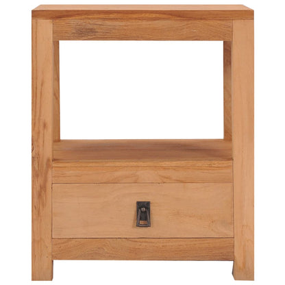 Mesita De Noche De Madera Maciza De Mango 40x30x50 Cm_1