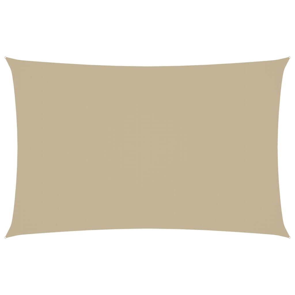 Vidaxl Toldo De Vela Rectangular Tela Oxford Beige 2x5 M_0