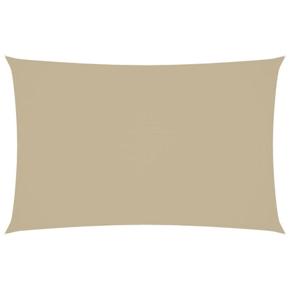 Vidaxl Toldo De Vela Rectangular Tela Oxford Beige 2x5 M_0
