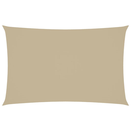 Vidaxl Toldo De Vela Rectangular Tela Oxford Beige 2x5 M_0