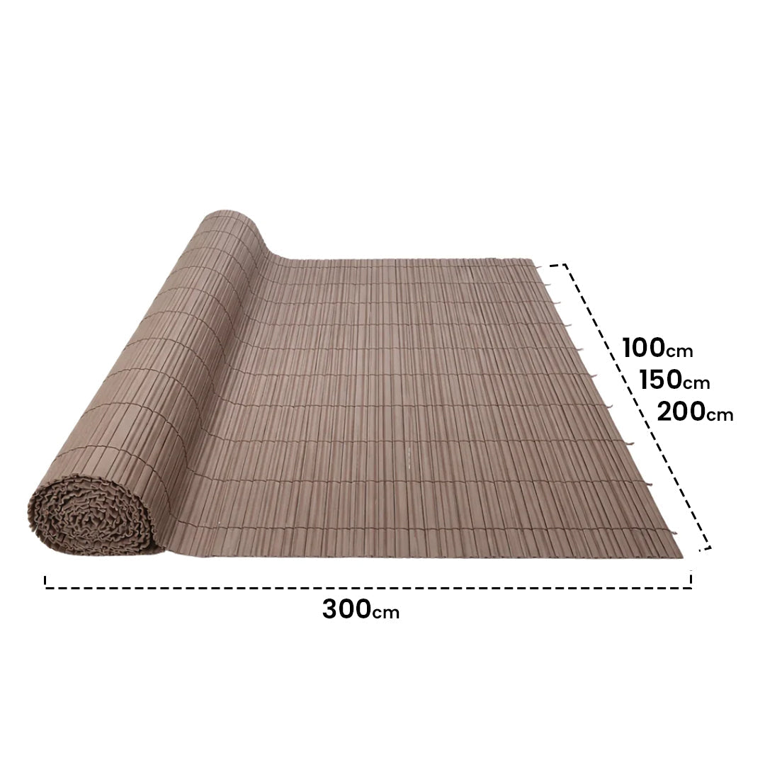 Cañizo Pvc Doble Cara 20 Mm Surfcane 20 Mm 2x3 Marrón Nortene_1