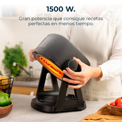 Freidora De Aire Sin Aceite De 4,5 L Air Fryer Cecofry Flip&grill 4500. 1500 W, 3 En 1: Freidora, Grill Y Olla, 6 Menús, Cubeta De Cristal, Temperat_3