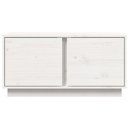 Mesa De Centro Madera Maciza De Pino Blanco 80x50x40 Cm_4