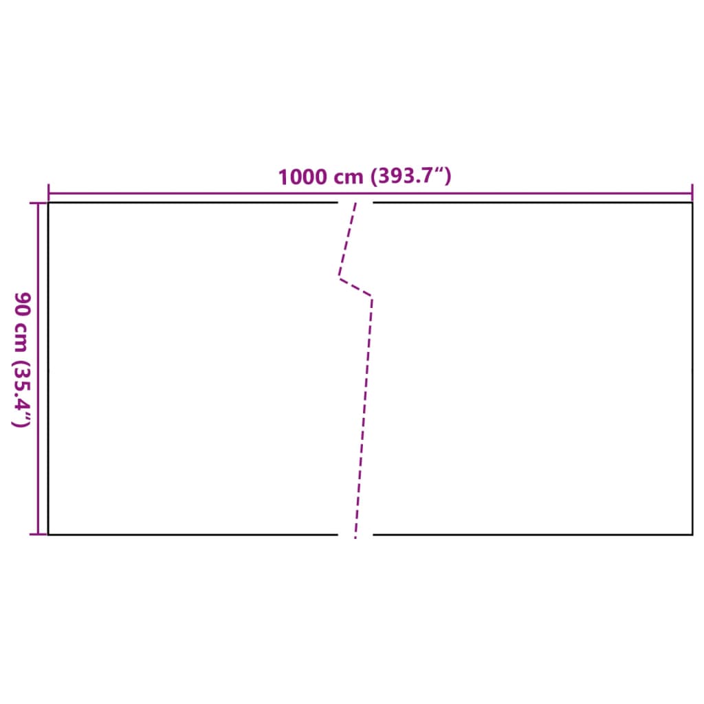 Toldo Para Balcón Ratán Sintético Blanco 1000x90 Cm / Vetonek_3