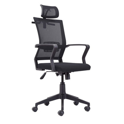 Silla De Oficina Winner Tapizado, Negro, 64 X 117–127 X 64_0