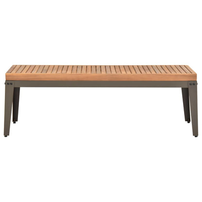 Mesa De Centro De Jardín Madera Maciza De Acacia 110x55x36 Cm_0