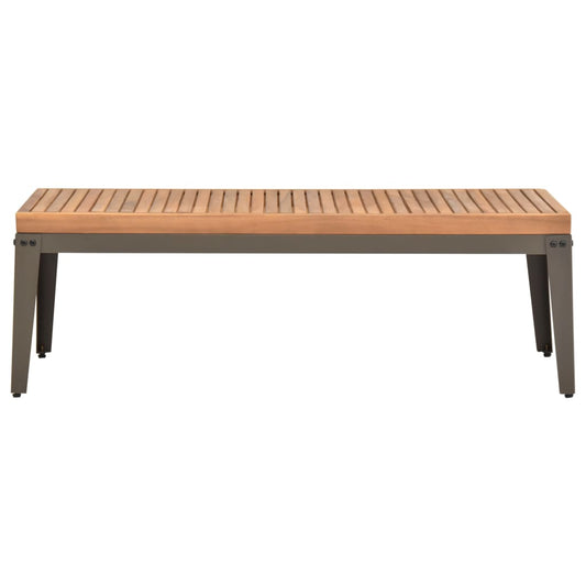 Mesa De Centro De Jardín Madera Maciza De Acacia 110x55x36 Cm_0