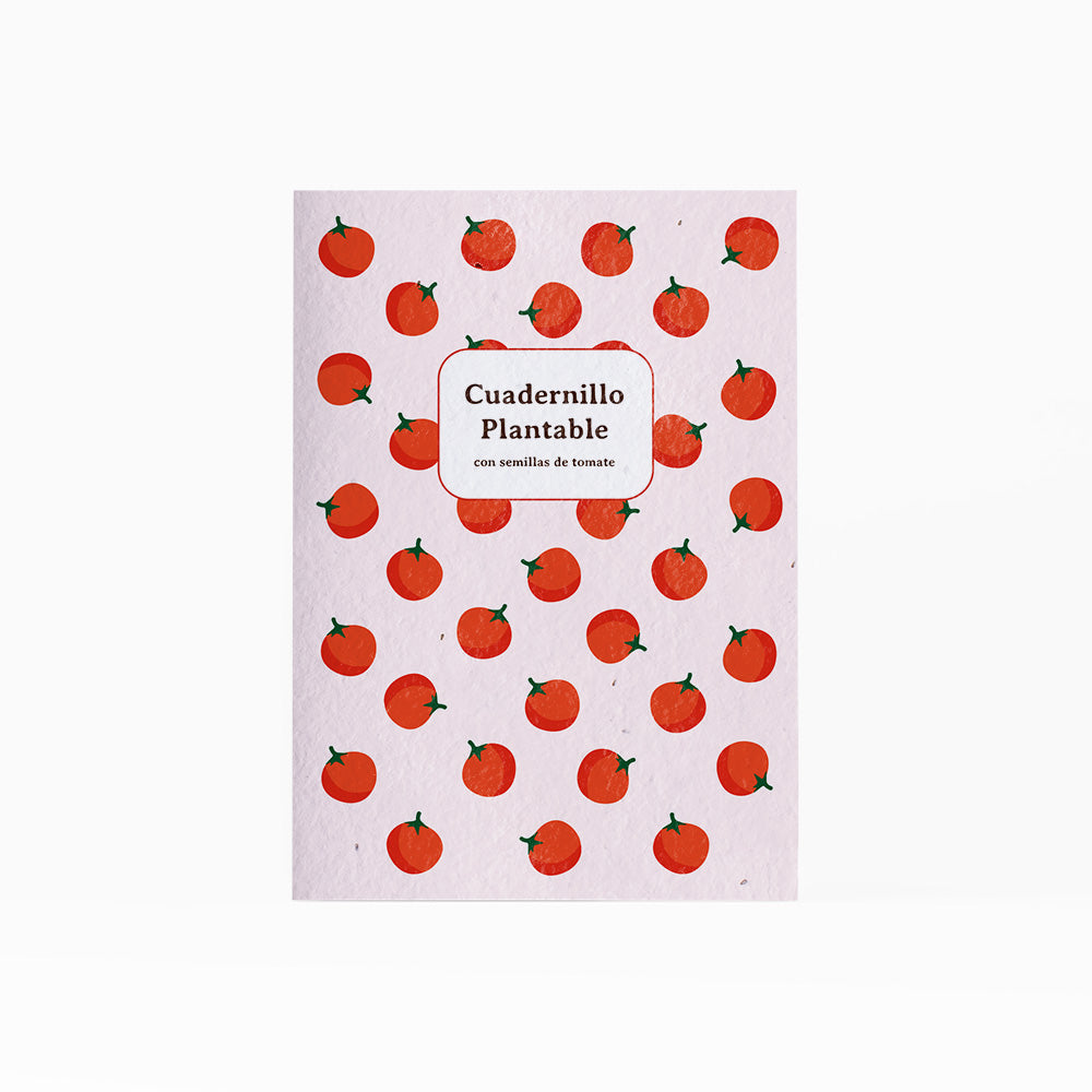 Cuaderno Plantable A5 Con Semillas De Tomate | Escribe, Planta Y Hazlo Florecer | Detalle Original_0