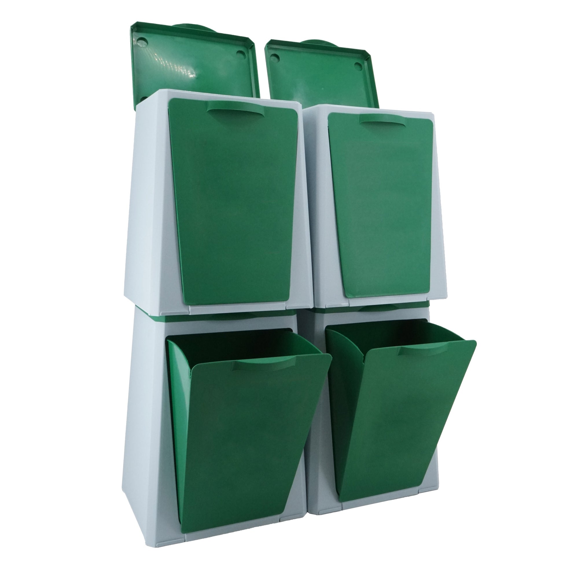 Ecube - 4 Cubos Modulables De Reciclaje Vileda 10l/ud_0