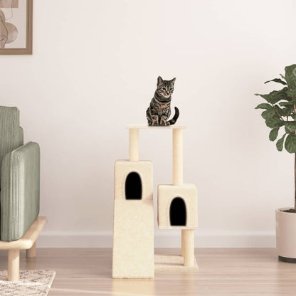 Vidaxl Rascador Para Gatos Con Postes De Sisal Color Crema 82 Cm_1