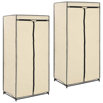 Armarios 2 Unidades Color Crema 75x50x160 Cm_1