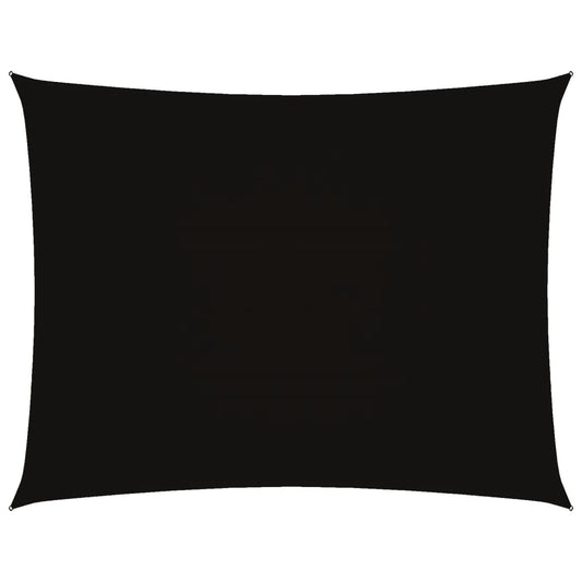 Toldo De Vela Rectangular Tela Oxford Negro 3,5x5 M_0