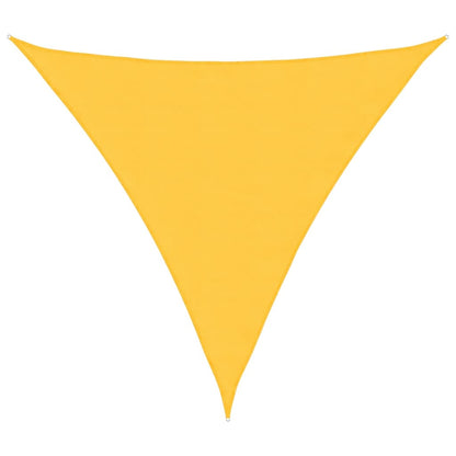 Toldo De Vela Triangular Tela Oxford Amarillo 6x6x6 M_0