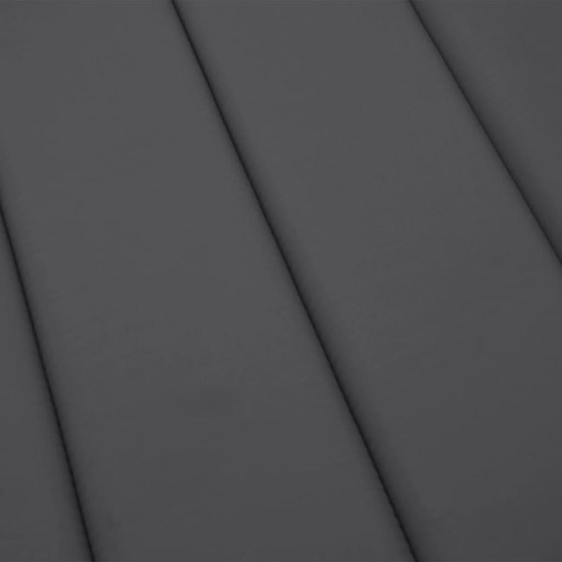 Vidaxl Cojín De Tumbona De Tela Oxford Gris Antracita 200x50x3 Cm_5