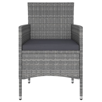 Vidaxl Juego De Muebles De Jardín De 5 Piezas Ratán Sintético Gris_3