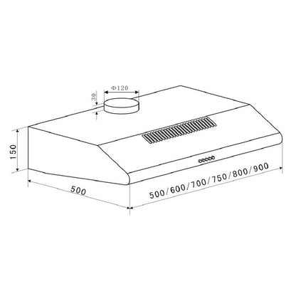 Orbegozo Campana Decorativa de Cristal ST 07260 D BL