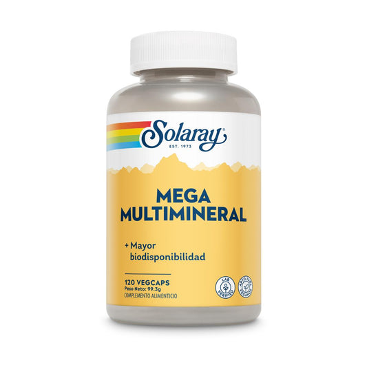 Mega Multi Mineral Solaray 120 cápsulas