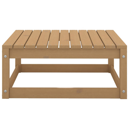 Muebles De Jardín 7 Piezas Marrón Miel Madera Maciza De Pino / Vetonek_5