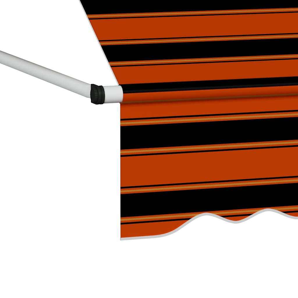 Toldo Manual Retráctil Naranja Y Marrón 300 Cm_3