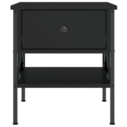Mesitas De Noche 2 Uds Madera De Ingeniería Negro 40x42x45 Cm_4