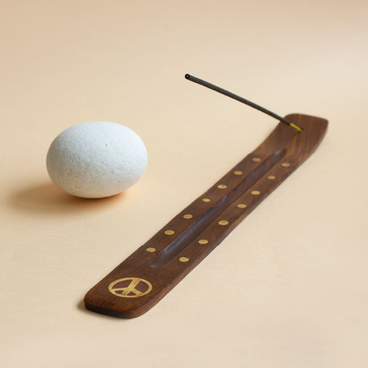 Incensario Decorativo Puntos y Estrellas SYS Aromas | Portaincienso de Madera | Para Sticks y Varillas de Incienso_1