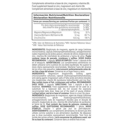 Zmb6 (zinc, Magnesio Y Vitamina B6) - 90 Cápsulas Vegetales - Aumenta La Resistencia - Masmusculo_4