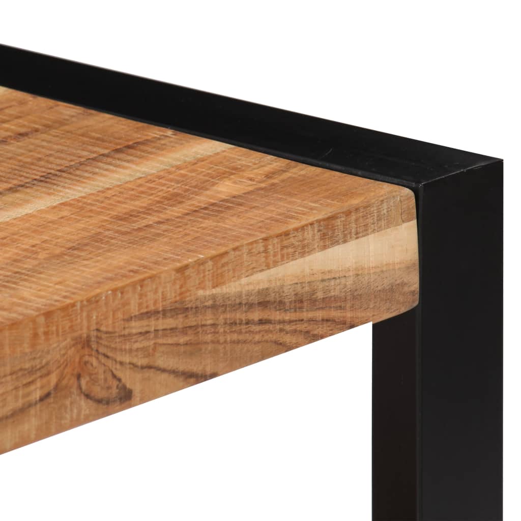 Mesa De Centro De Madera Maciza De Acacia 60x60x40 Cm_4