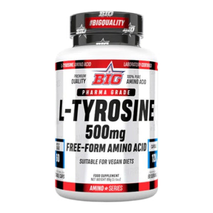 L-tirosina - 120 Cápsulas - Aminoácidos - Big_0