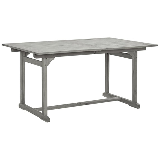 Juego De Comedor Para Jardín 7 Piezas Madera Maciza De Acacia / Vetonek_0