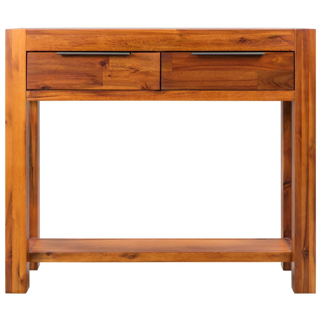 Mesa Consola De Madera Maciza De Acacia 86x30x75 Cm_0