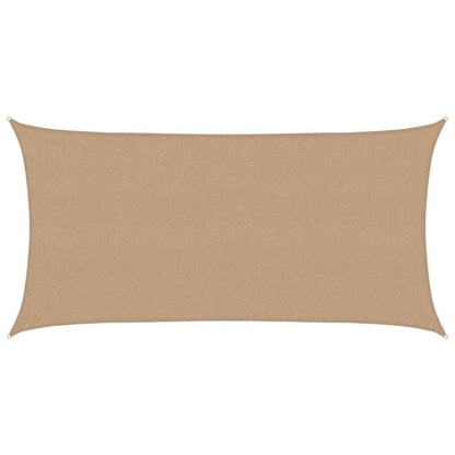 Vidaxl Toldo De Vela Hdpe Gris Taupe 160 G/m² 2,5x5 M_0
