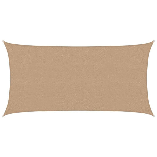 Vidaxl Toldo De Vela Hdpe Gris Taupe 160 G/m² 2,5x5 M_0