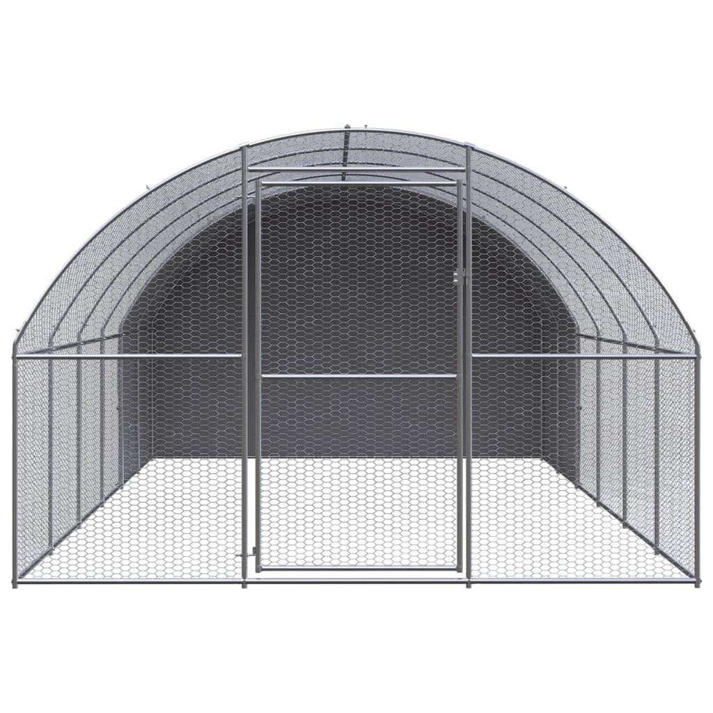 Vidaxl Gallinero De Exterior De Acero Galvanizado 3x6x2 M_1