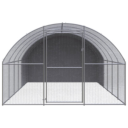 Vidaxl Gallinero De Exterior De Acero Galvanizado 3x6x2 M_1