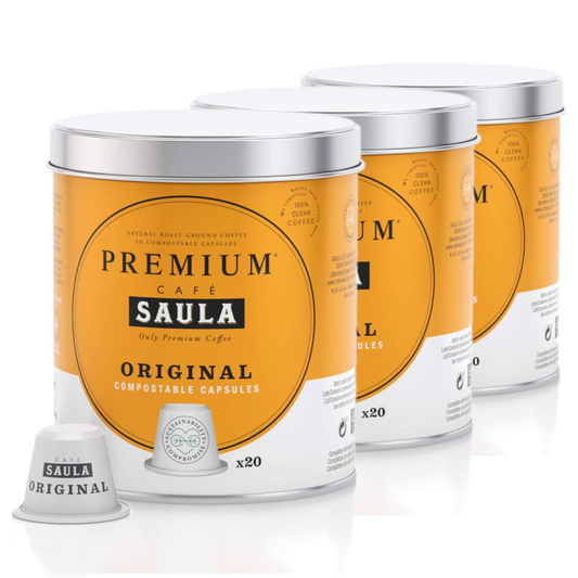 Pack x 3 cápsulas compostables café original compatibles nespresso® 20 unidades