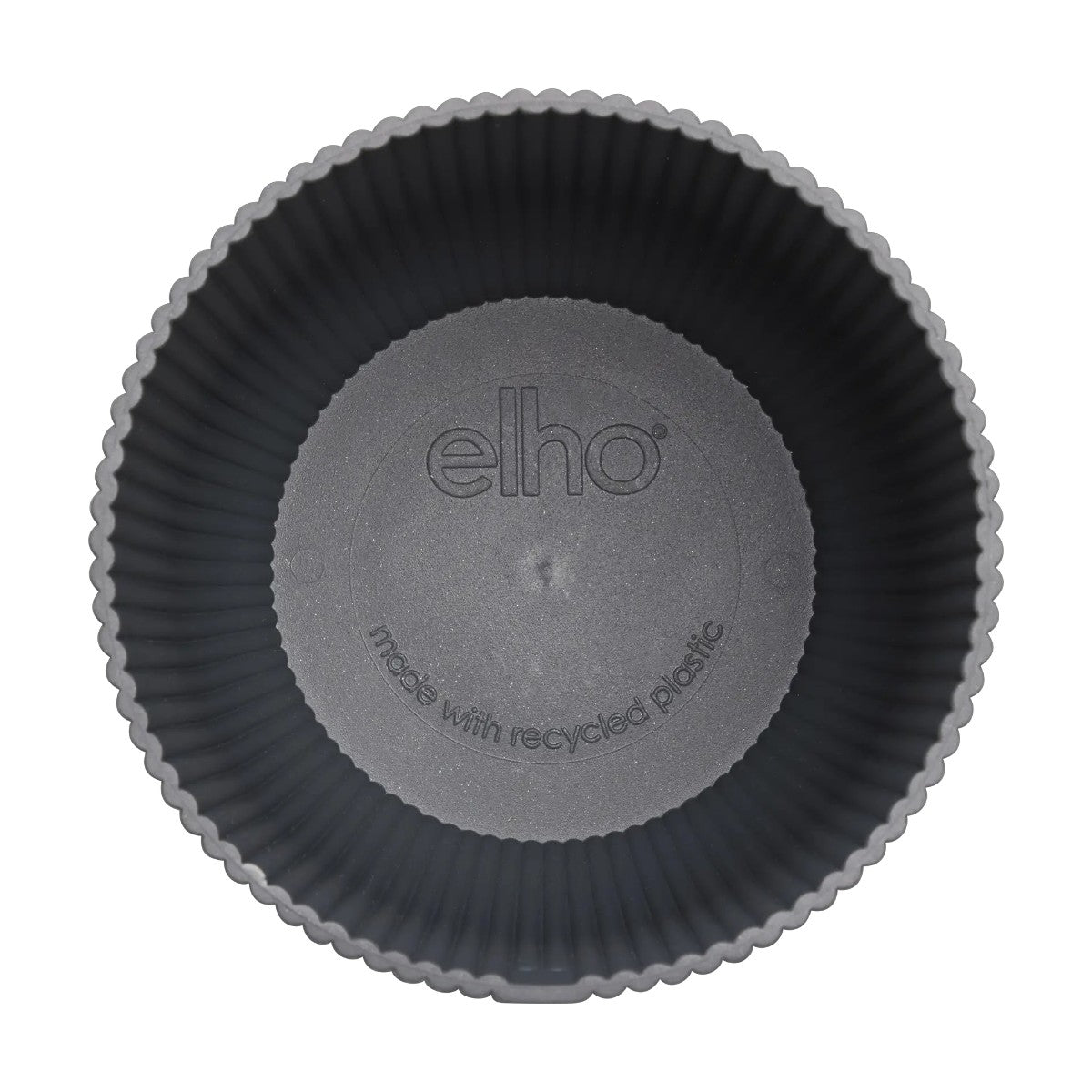 Maceta Antracita Vibes Fold Round Elho 18cm 100% reciclado