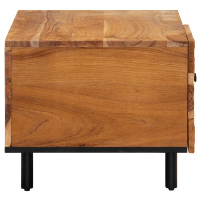 Mesa De Centro Madera Maciza De Acacia 80x50x40 Cm_4