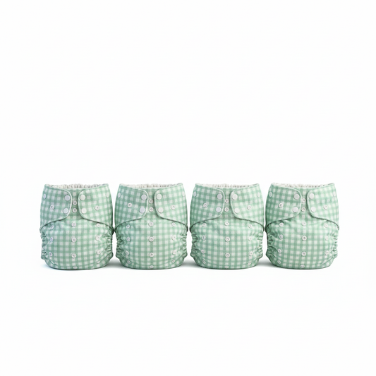 Kit Noches Secas 4 Pañales Grafeno Adznadons 3-15kg 8 Insertos Bambú Protección 12h Antifugas Rollo Biodegradable Bolsa_0